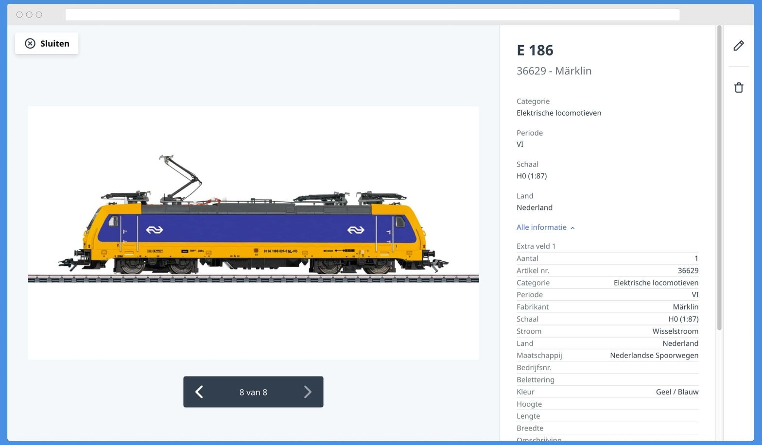 Item Viewer van Yard Tower